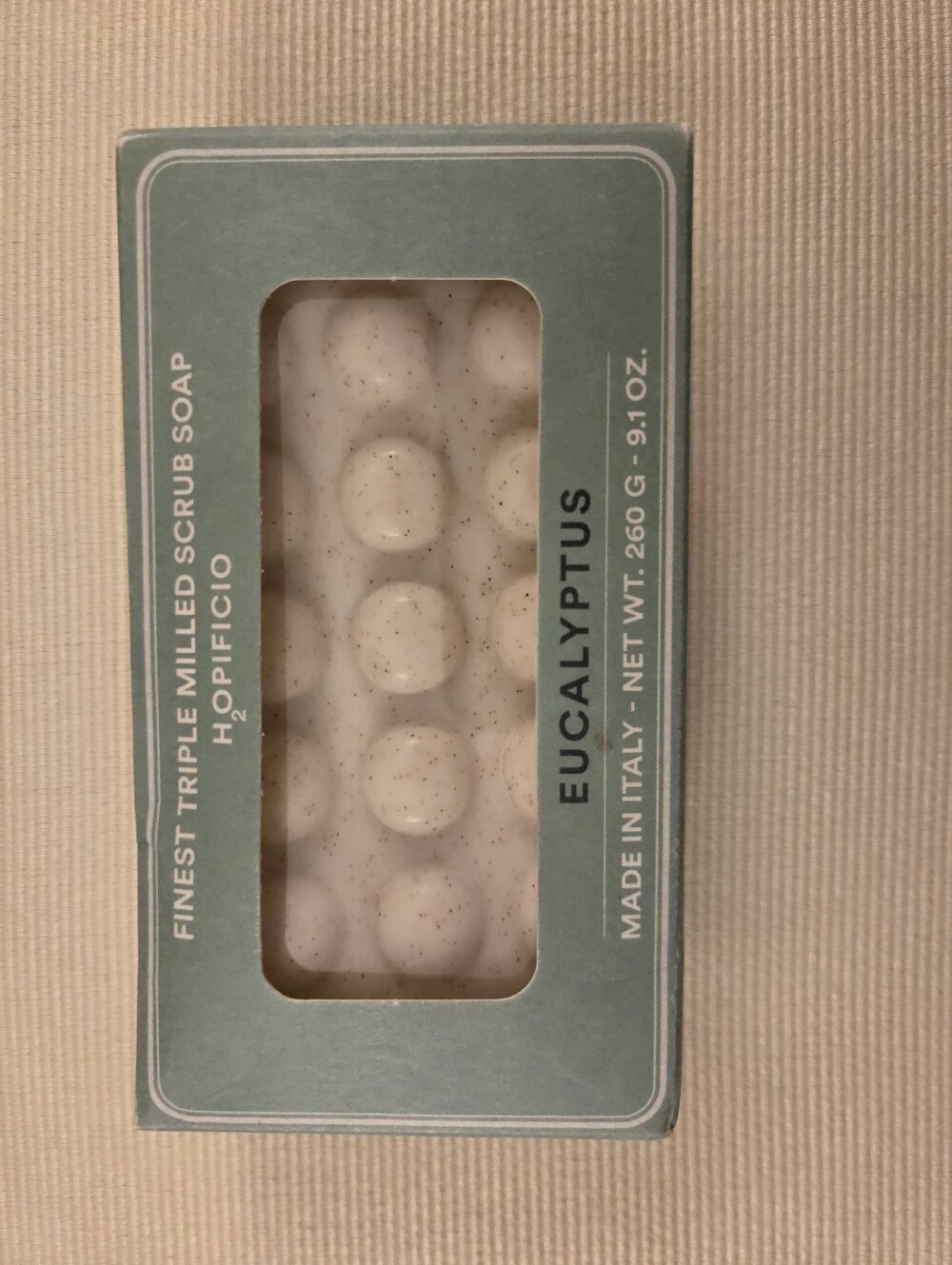 Eucalyptus Triple-Milled Scrub Soap - Made In Italy. 9.1 Oz Triple Milled Soap B